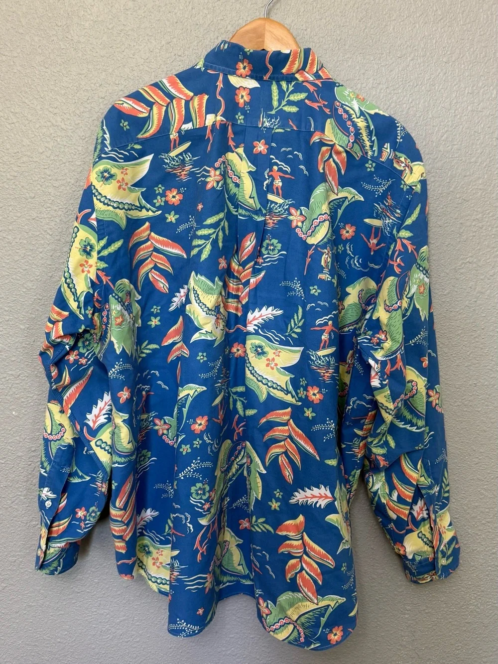 Polo Ralph Lauren | Classic Fit Long Sleeve Floral Aloha Button Down Shirt | 2XB